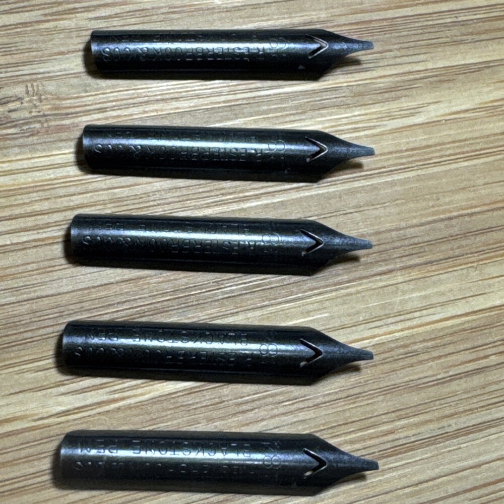 5 Vintage Esterbrook 2803 Jackson Stub Dip Pen Nibs NOS Calligraphy